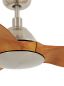 Preview: Beacon Deckenventilator Type A Chrom gebürstet Teak