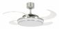 Preview: Beacon Deckenventilator mit Lampe Fanaway EVO1 LED chrom gebürstet