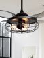 Preview: Beacon Deckenventilator mit Lampe Fanaway Industri schwarz antik