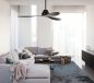Preview: Beacon Deckenventilator mit Lampe Whitehaven chrom gebürstet Akazie dunkel