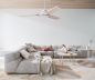 Preview: Beacon Deckenventilator Shoalhaven mit Lampe chrom gebürstet Esche