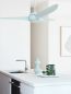 Preview: Beacon Deckenventilator mit Lampe Nordic weiß Eiche gewaschen
