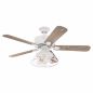 Preview: Westinghouse Deckenventilator Barnett weiß mit LED Leuchte