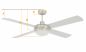 Preview: Westinghouse Deckenventilator Barnett Scheunenholz mit LED Leuchte