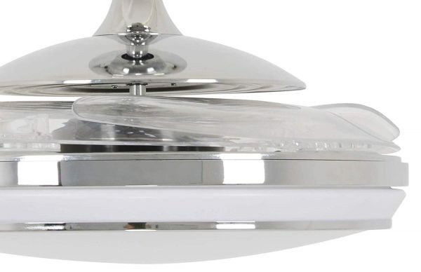 Beacon Deckenventilator mit Lampe Fanaway EVO1 LED chrom gebürstet