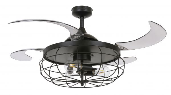 Beacon Deckenventilator mit Lampe Fanaway Industri schwarz antik
