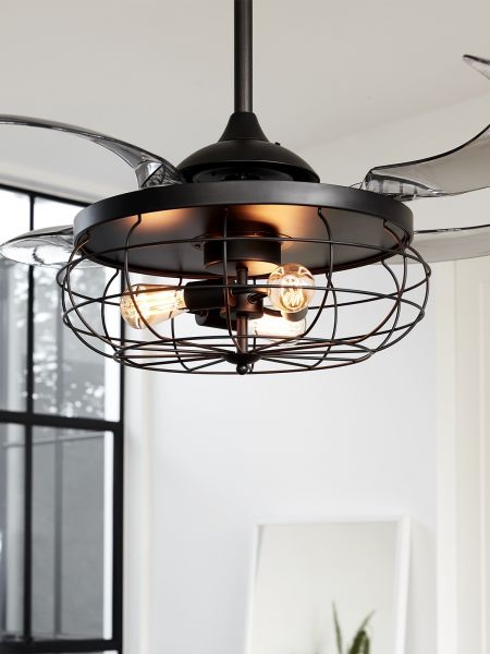 Beacon Deckenventilator mit Lampe Fanaway Industri schwarz antik