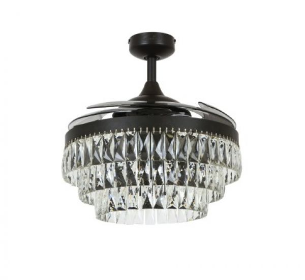 Beacon Deckenventilator mit Lampe Fanaway Veil schwarz antik