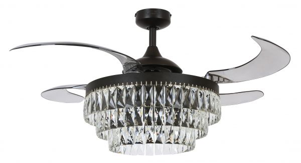 Beacon Deckenventilator mit Lampe Fanaway Veil schwarz antik