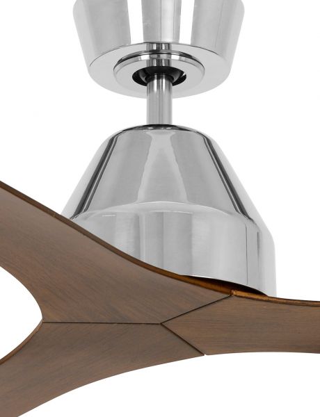 Beacon Deckenventilator Whitehaven chrom gebürstet Akazie dunkel
