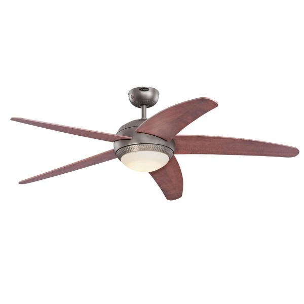 Westinghouse Deckenventilator Bendan zinn dunkel LED