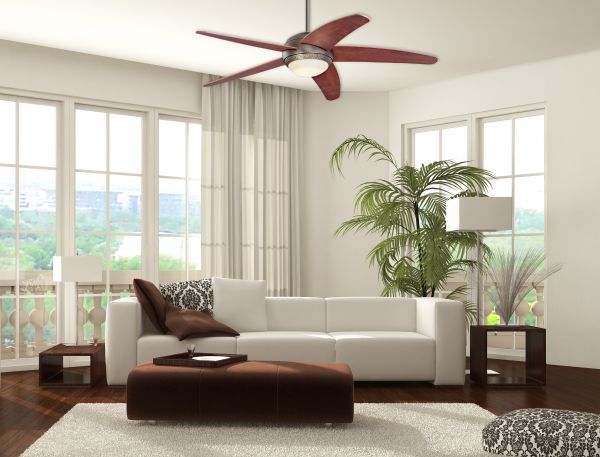 Westinghouse Deckenventilator Bendan zinn dunkel LED