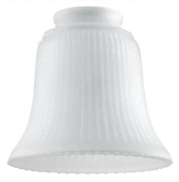 Westinghouse Lampenschirm geripptes Milchglas Glocke schlicht