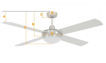 Westinghouse Deckenventilator Barnett Scheunenholz mit LED Leuchte