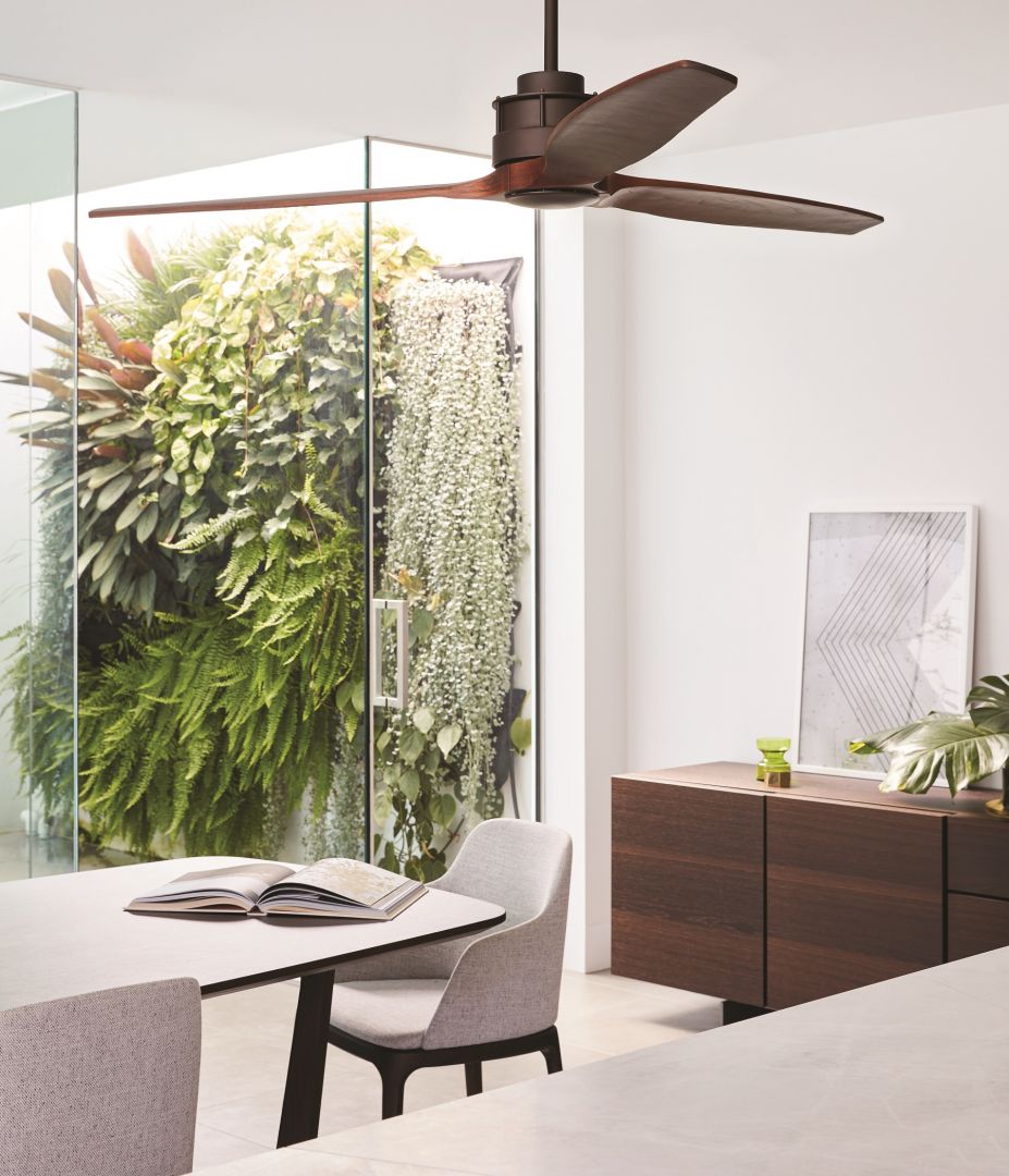 Beacon Deckenventilator Akmani bronze Koa-Akazie