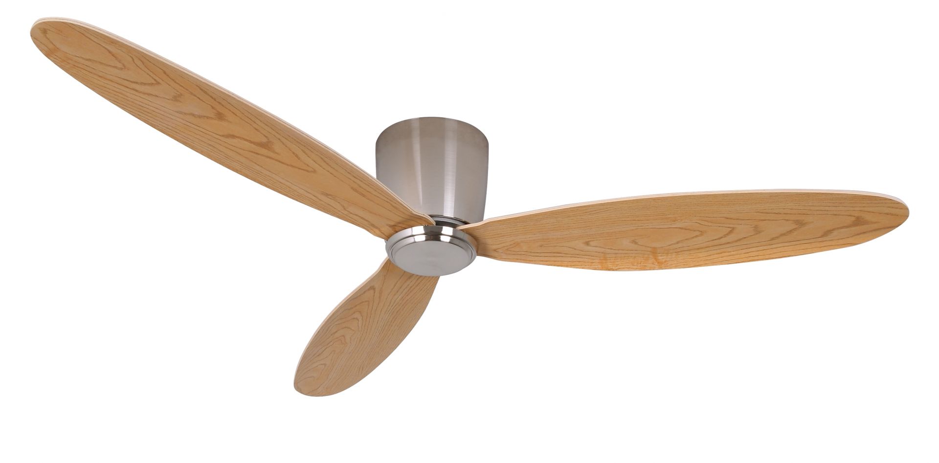 Beacon Deckenventilator Radar Chrom gebürstet Teak