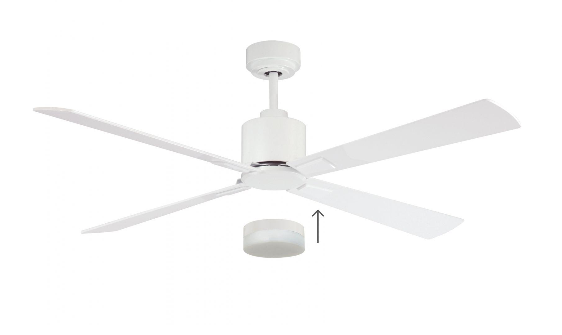 Beacon Deckenventilator Climate Chrom weiß