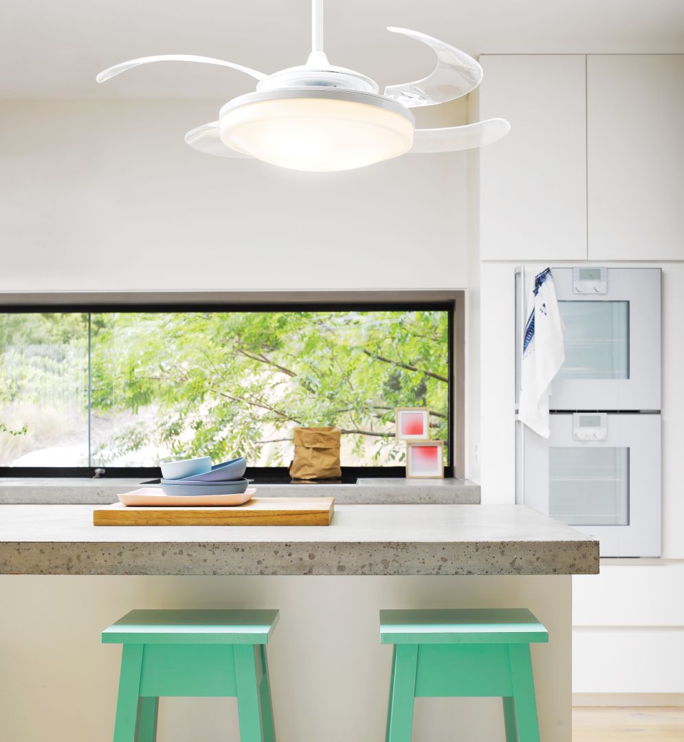 Beacon Deckenventilator mit Lampe Fanaway EVO2 Chrom