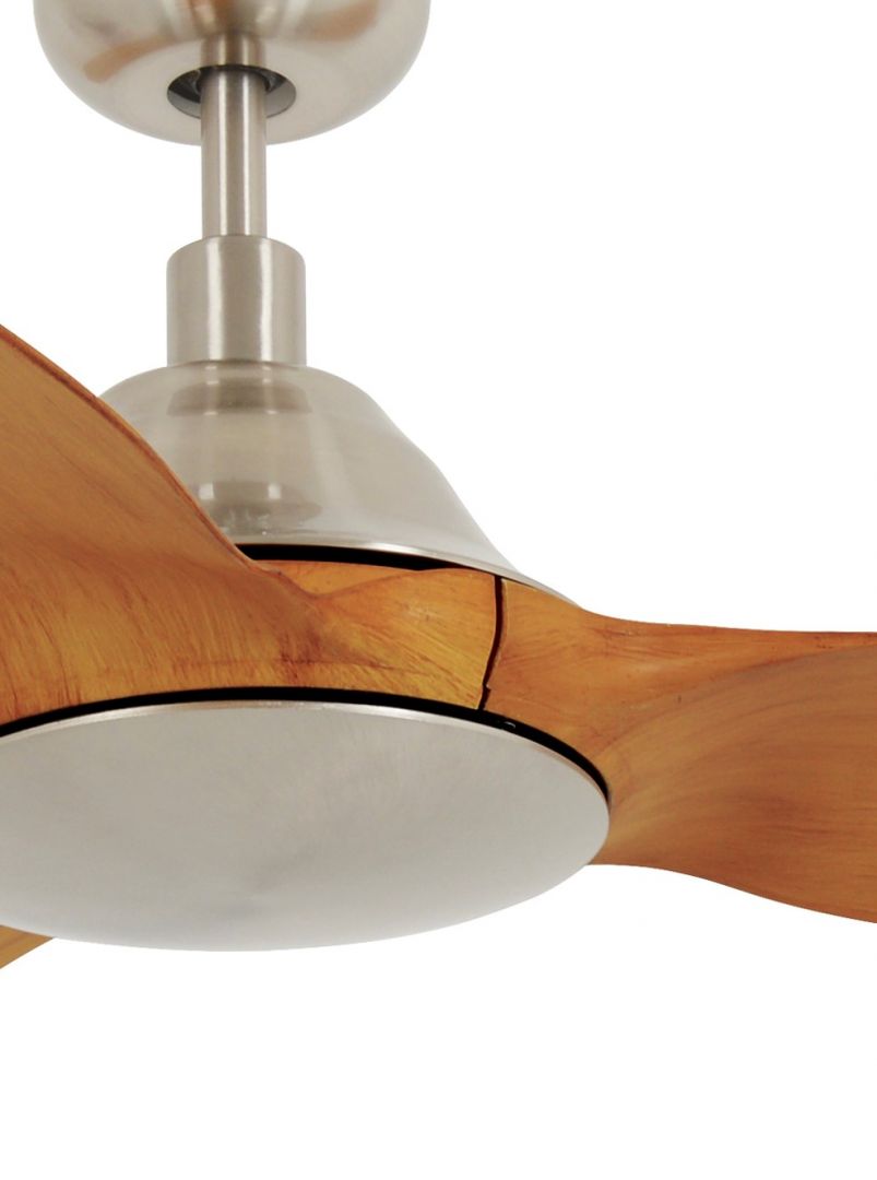Beacon Deckenventilator Type A Chrom gebürstet Teak