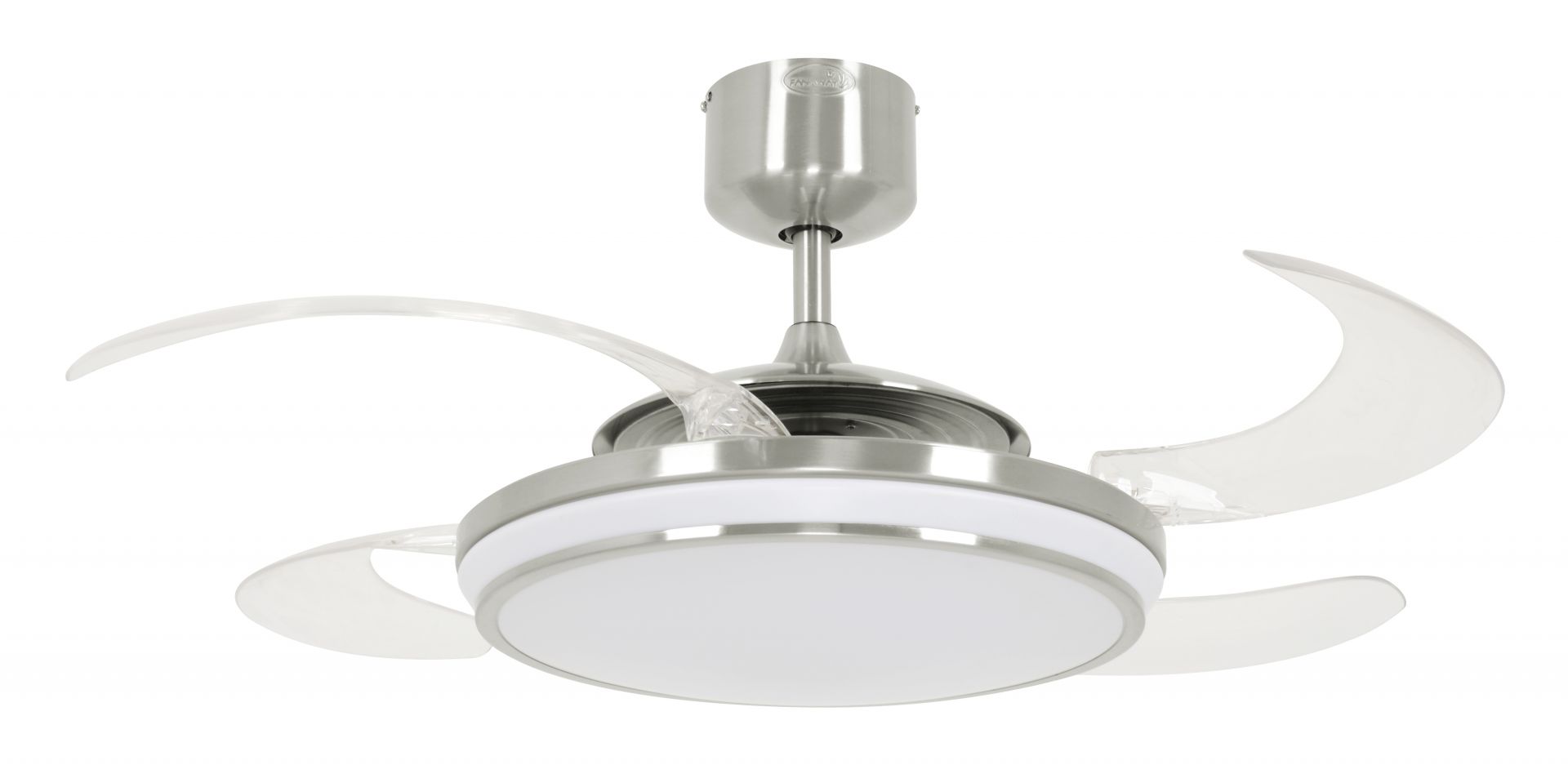 Beacon Deckenventilator mit Lampe Fanaway EVO1 LED chrom gebürstet