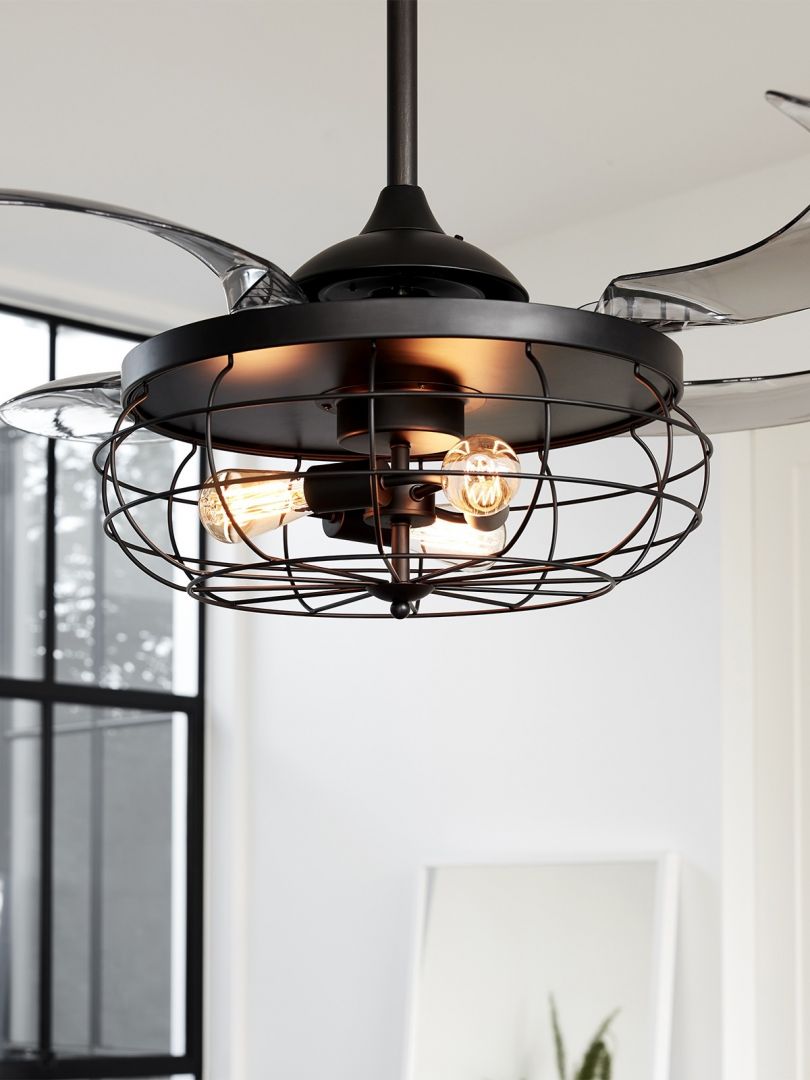 Beacon Deckenventilator mit Lampe Fanaway Industri schwarz antik