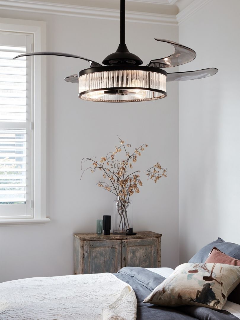 Beacon Deckenventilator mit Lampe Fanaway Corbelle schwarz antik