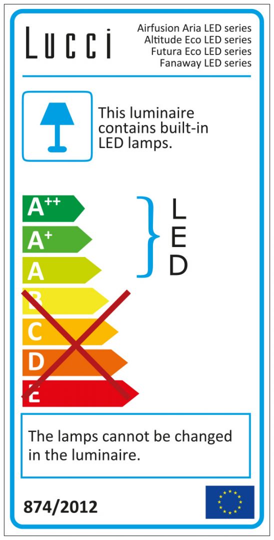 Beacon Deckenventilator mit Lampe Futura Mood chrom gebürstet