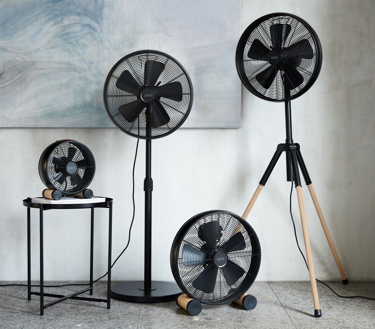 Beacon Standventilator Breeze oszilierend chrom gebürstet
