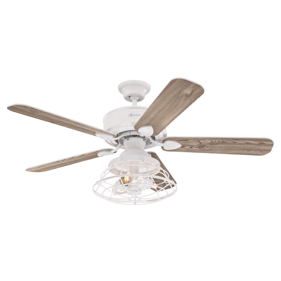 Westinghouse Deckenventilator Barnett weiß mit LED Leuchte