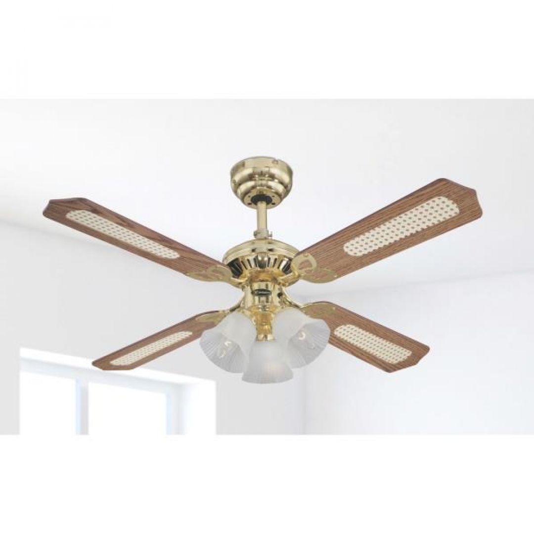 Westinghouse Deckenventilator Prinzess Trio messing