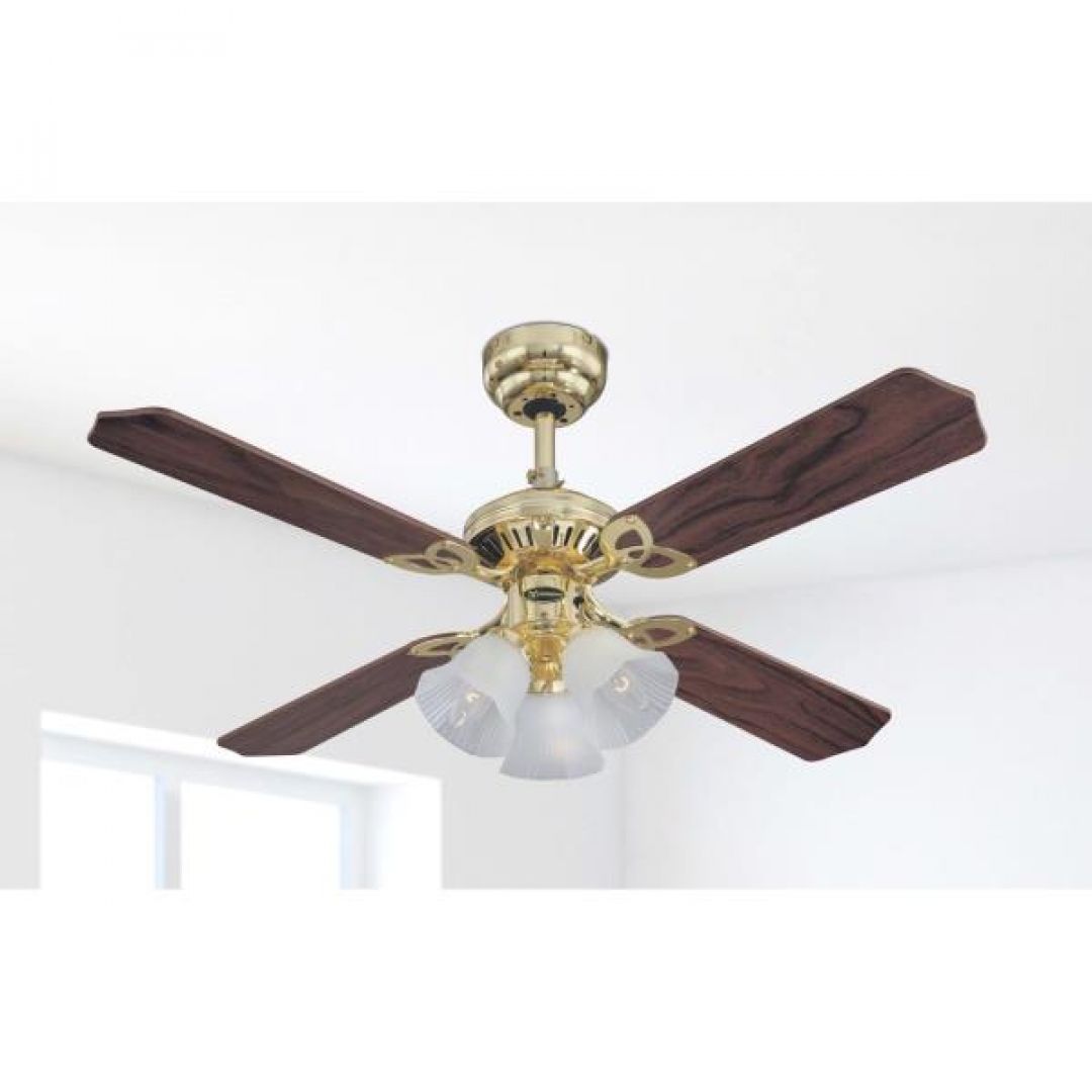 Westinghouse Deckenventilator Prinzess Trio messing