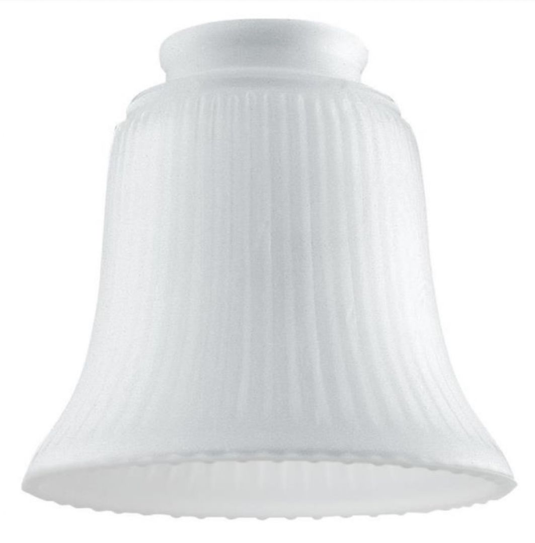 Westinghouse Lampenschirm geripptes Milchglas Glocke schlicht